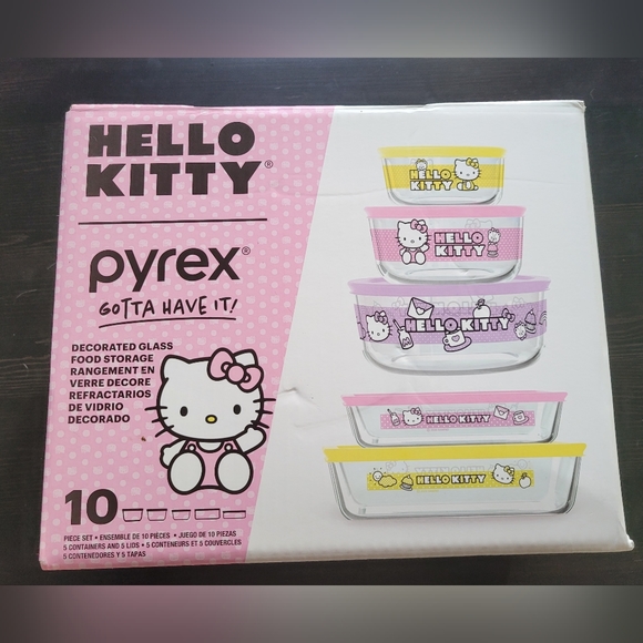 Hello Kitty Pyrex (10 piece exclusive) - Picture 1 of 7